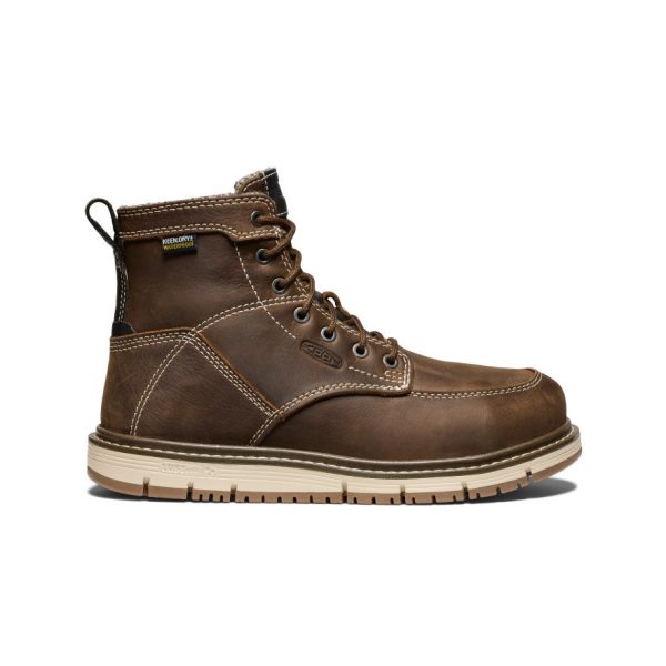 Women's San Jose 6 Waterproof Boot (Aluminum Toe) | Cascade Brown/Gum