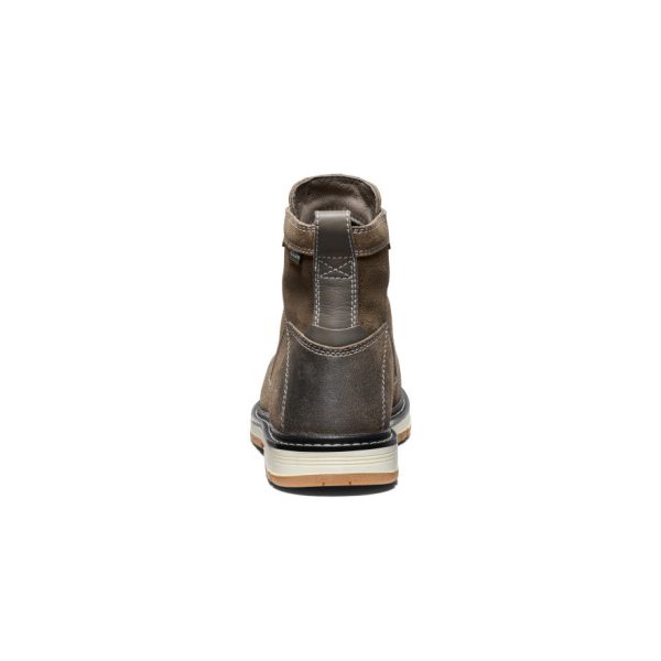 Women's San Jose 6 Waterproof 90° Heel Boot (Aluminum Toe)  |  Steel Grey/Gum