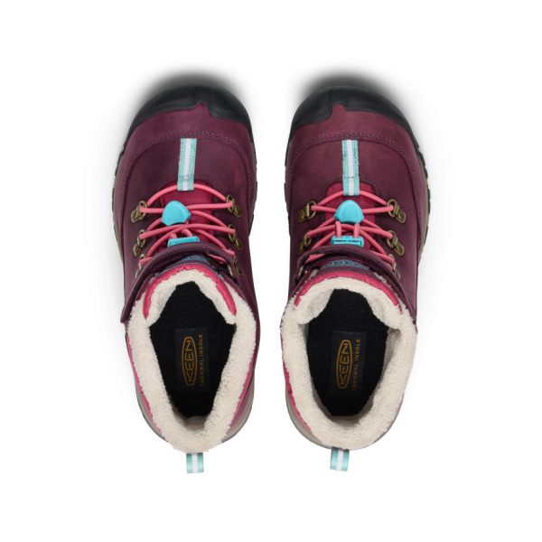 Big Kids' Kanibou Waterproof Winter Boot  |  Fig/Pink Lemonade
