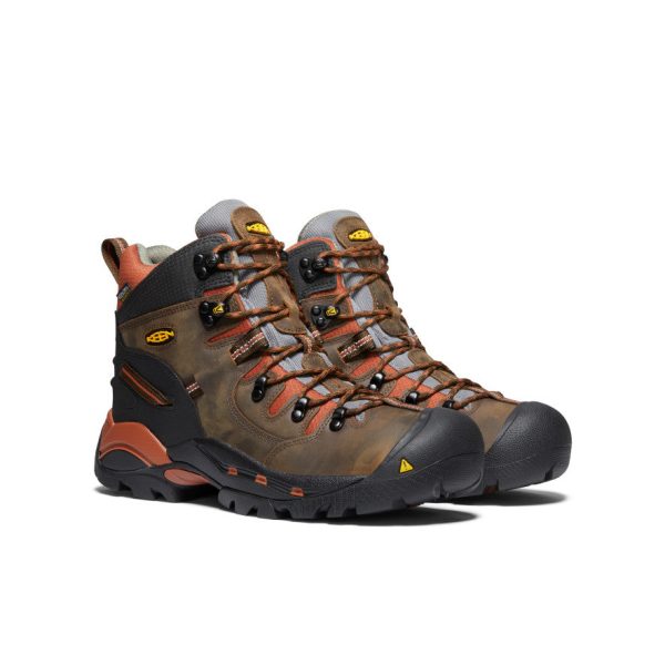 Men's Pittsburgh 6 Waterproof Boot (Soft Toe)  |  Cascade Brown/Bombay Brown