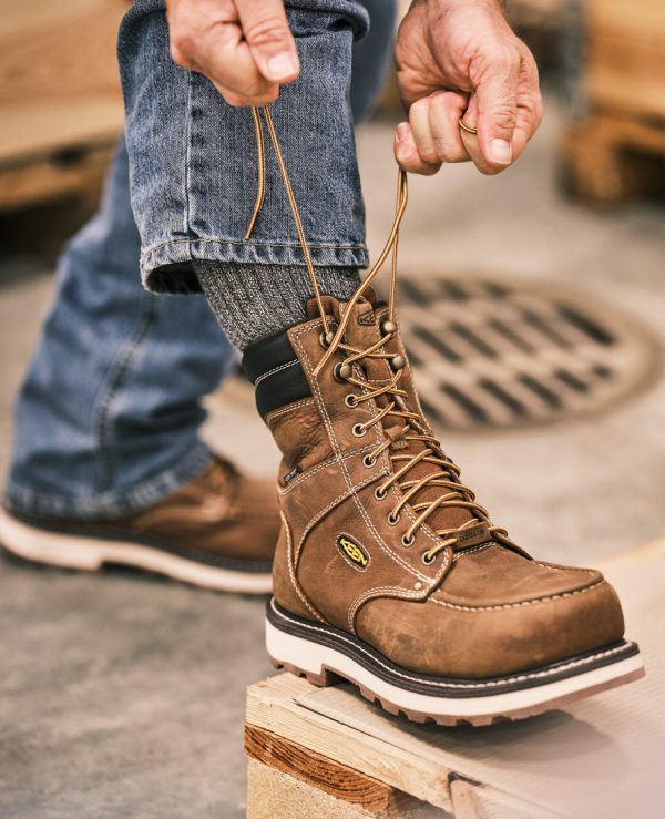 Men's Cincinnati 8 Waterproof 90° Heel Boot (Carbon Toe) | Belgian/Sandshell