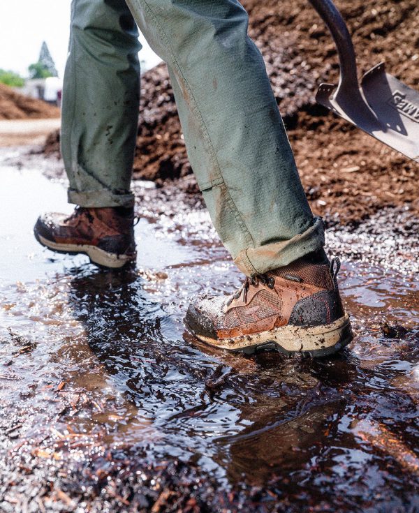 Women's Skokie Waterproof Work Boot (Carbon Toe) | Bison/Black