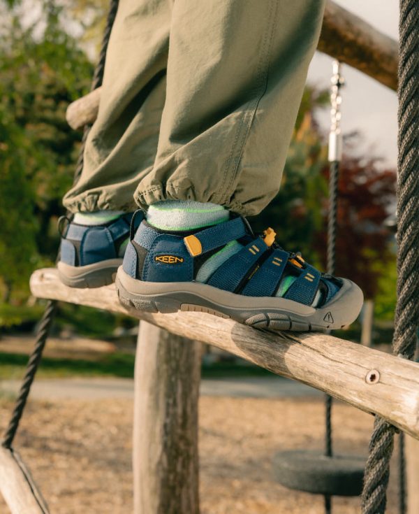 Little Kids' Newport H2 | Black/Lime Green