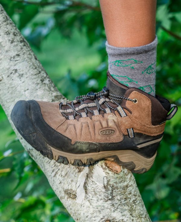 Little Kids' Targhee IV Waterproof Hiking Boot | Mediterranea/Flame Orange