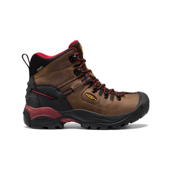 Men's Pittsburgh Energy 6 Waterproof Boot (Carbon Toe) | Bison/Black