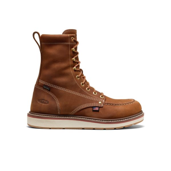 Men's Liberty 8 Waterproof Boot (Soft Toe) | Leather Brown/Birch