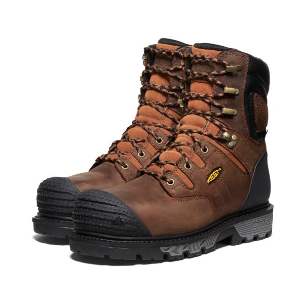 Men's Camden 8 Insulated Waterproof Boot (Carbon Toe)  |  Leather Brown/Black