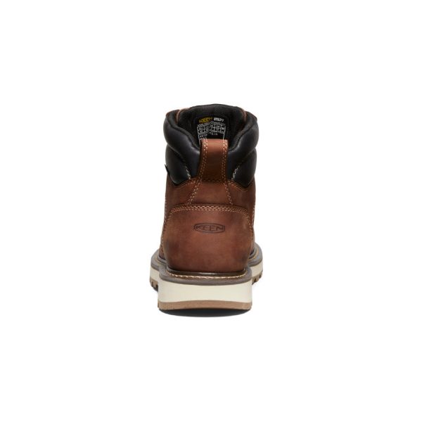 Men's Cincinnati 6 Waterproof 90?? Heel Boot (Carbon Toe) | Tuscan Red/Sandshell
