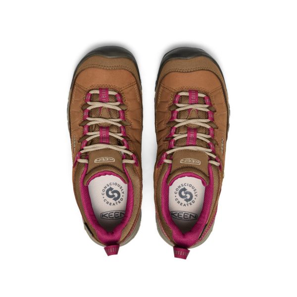 Women's Targhee IV Waterproof Hiking Shoe  |  Bison/Beaujolais